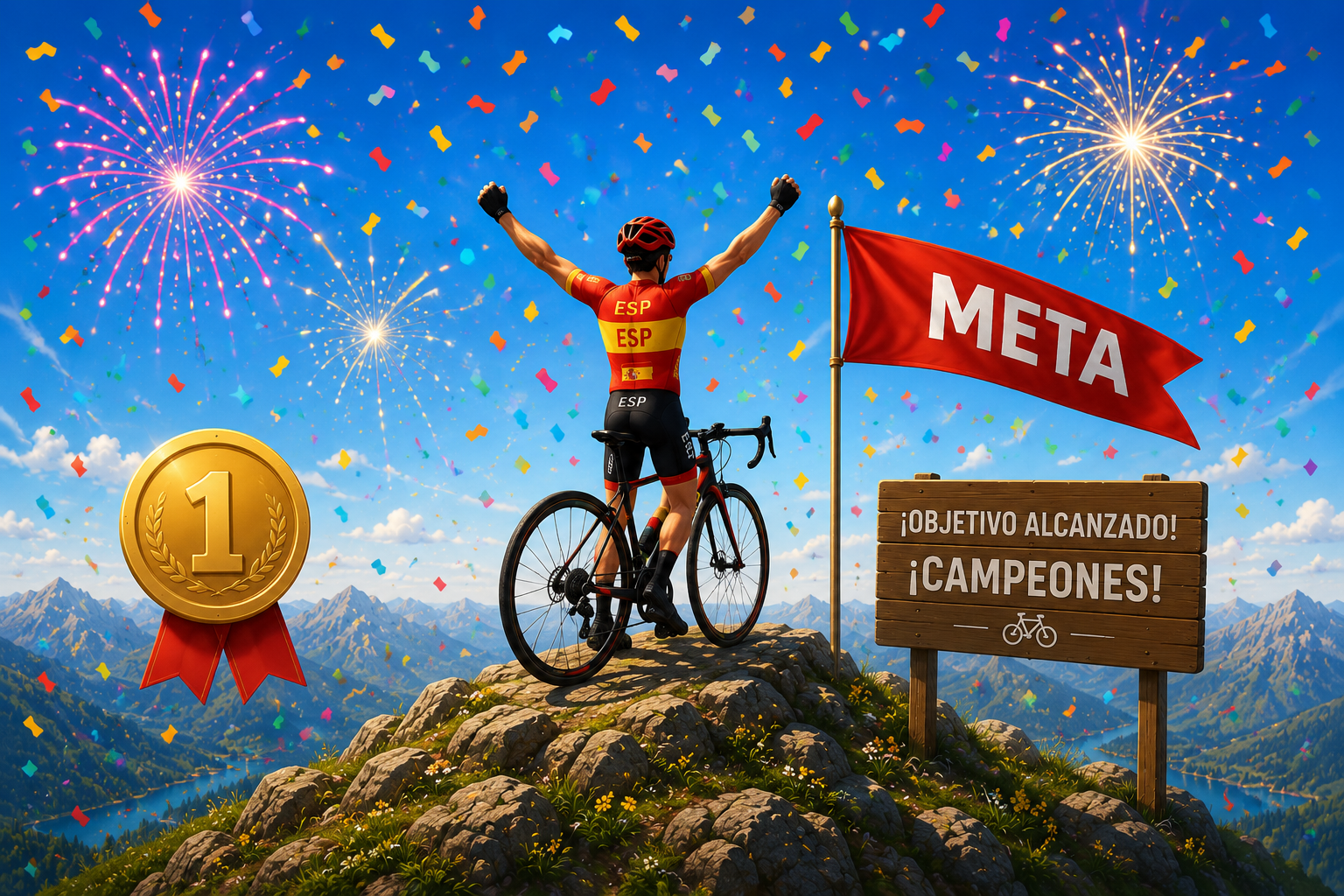 Celebración cima
